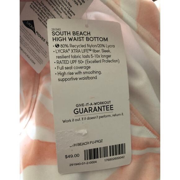 NWT Athleta South Beach High waist bottom size large - Picture 8 of 9